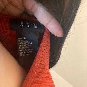 Fall sweater with wood accents